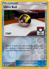 Ultra Ball 68a/73 STAFF Stamp League Cup Reverse Holo Promo - 2019 League Cup